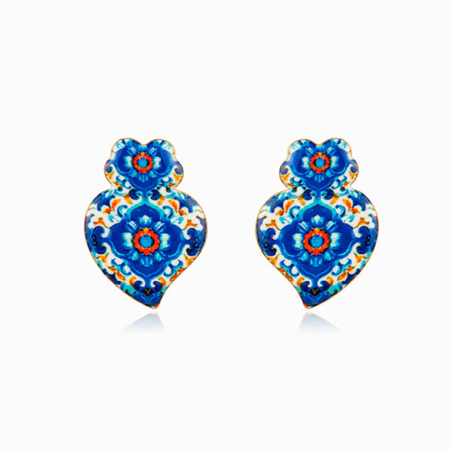 Boucles d'Oreilles Chic en Acier – Cœur de Viana 1
