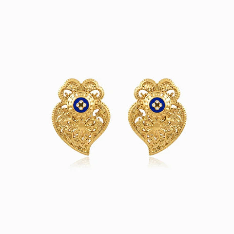Boucles d'Oreilles Cœur de Viana Juvénile en Acier 25x18mm