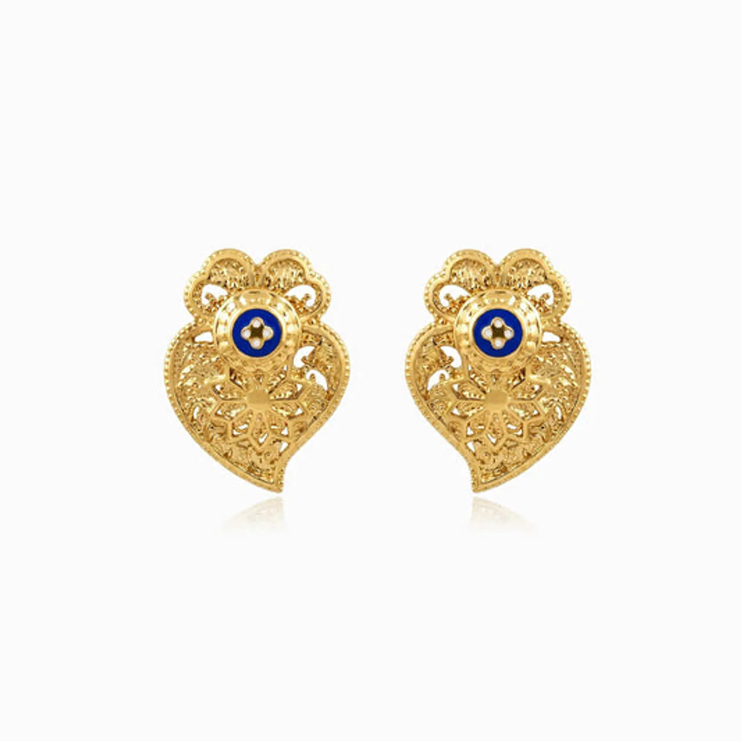 Boucles d'Oreilles Cœur de Viana Juvénile en Acier 25x18mm 1