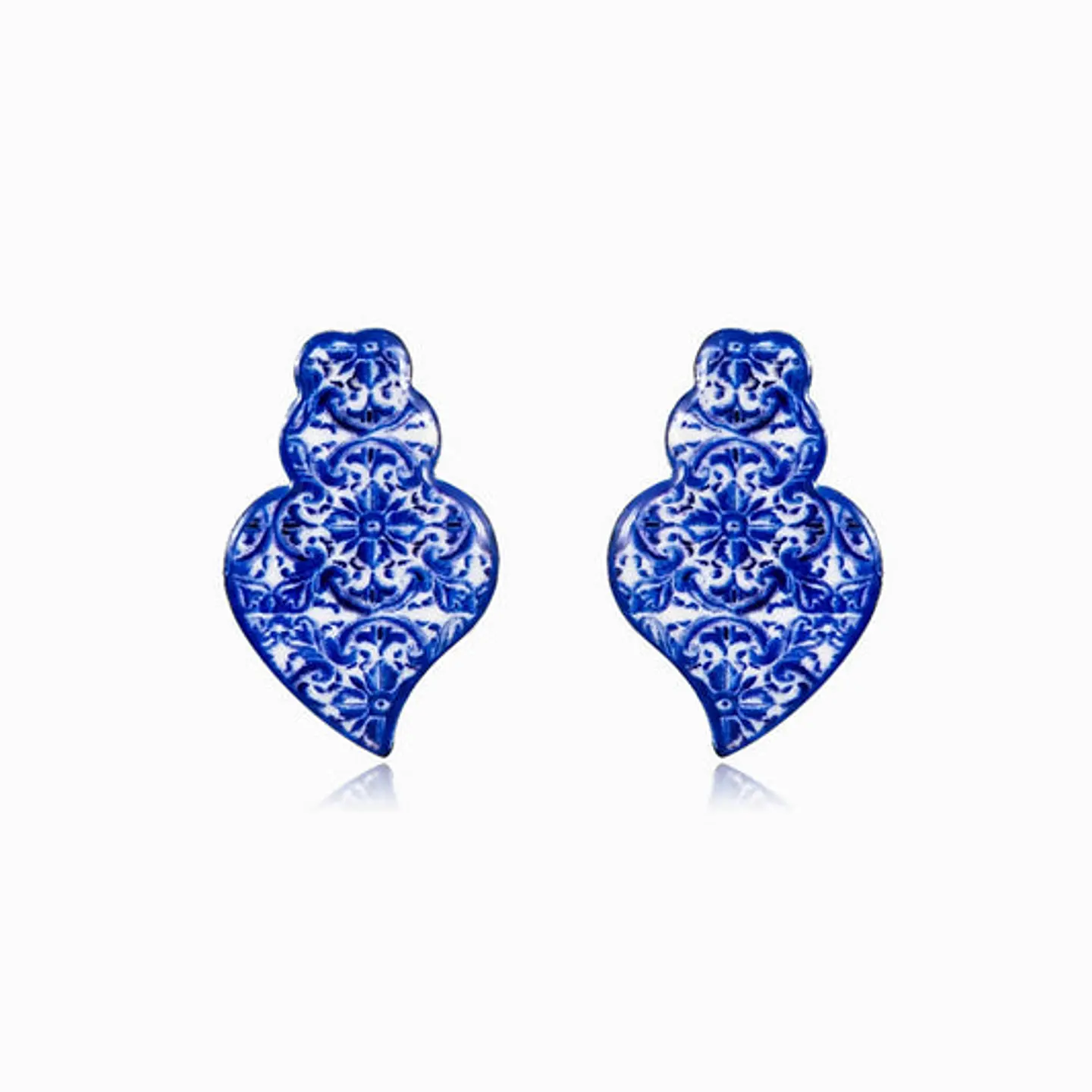 Boucles d'Oreilles Cœur de Viana Fine en Acier 1