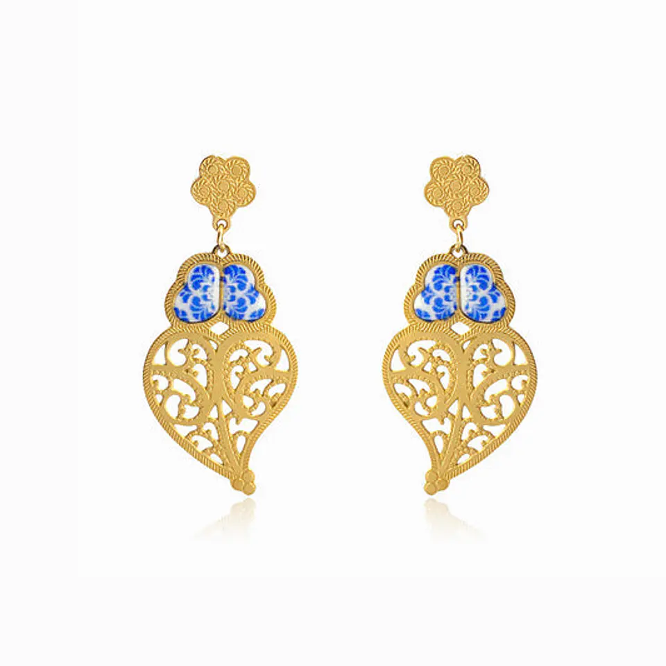 Boucles d'Oreilles Jolie Cœur de Viana – Acier 1