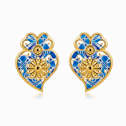 Boucles d'Oreilles Tendance en Acier – Cœur de Viana