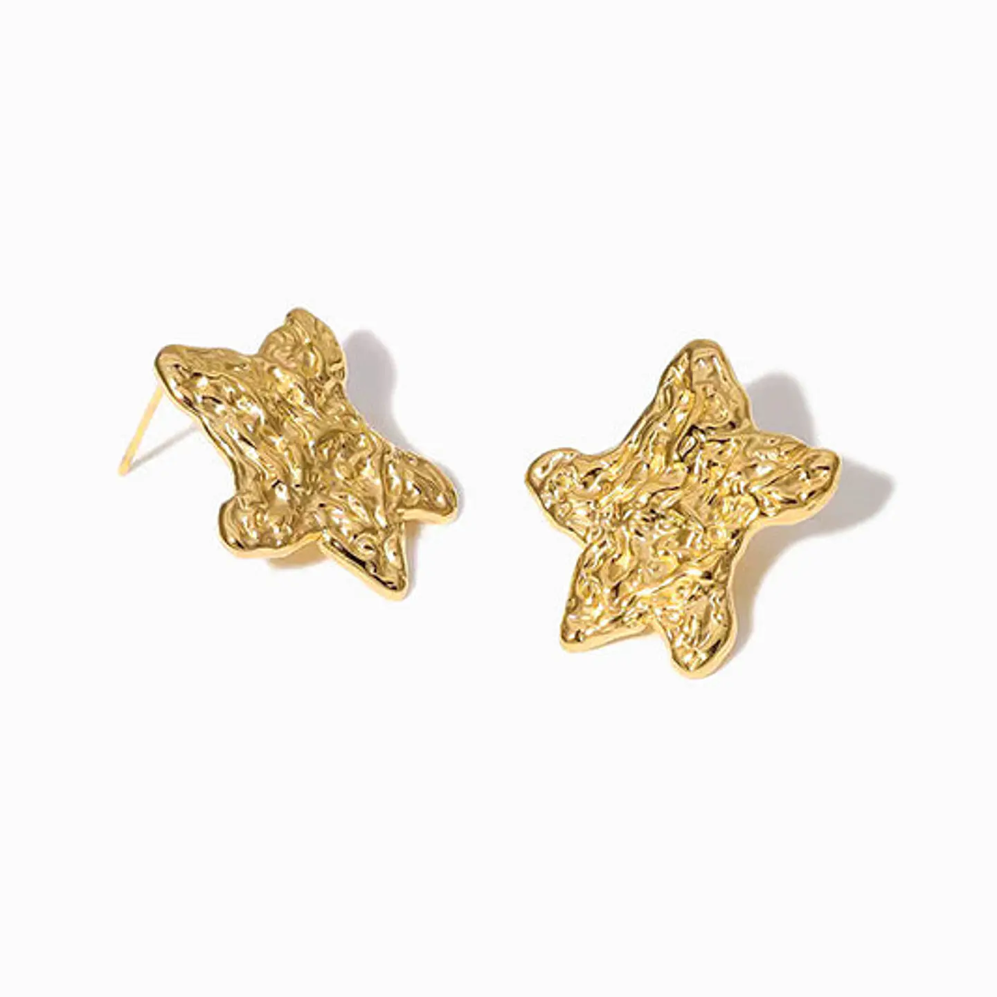 Boucles d'Oreilles Étoile Belle en Acier 1