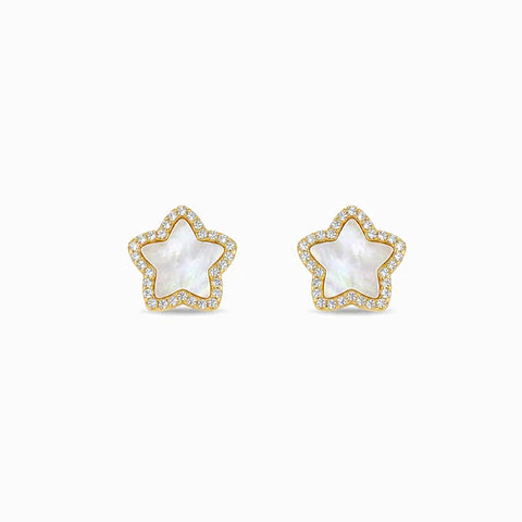 Boucles d'Oreilles Étincelante Étoile – Acier