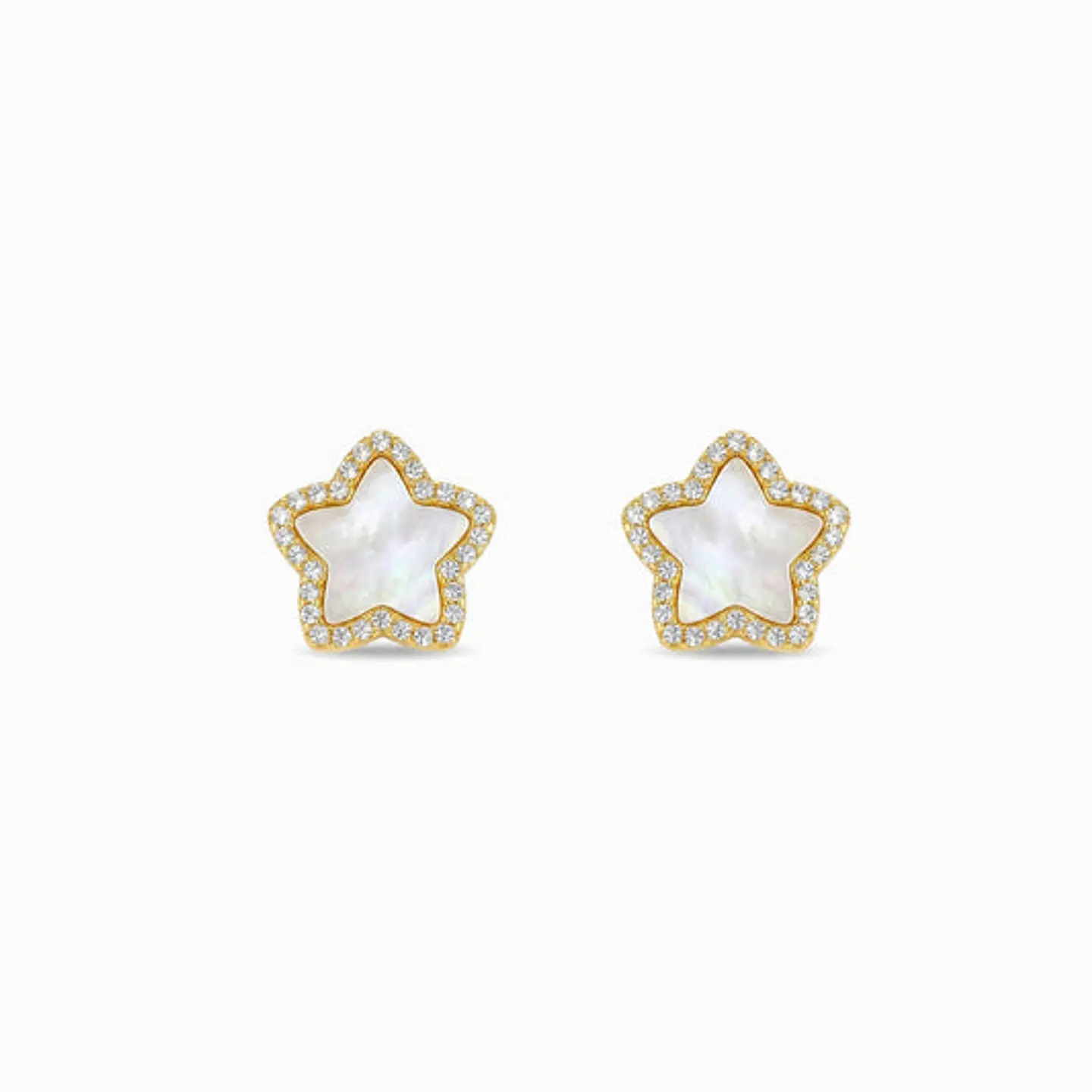 Boucles d'Oreilles Étincelante Étoile – Acier 1
