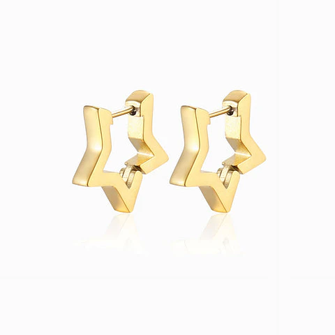 Boucles d'Oreilles Étincelante Simple – Acier