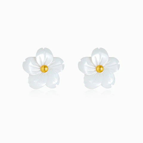 Boucles d'Oreilles Chic en Acier – Fleur