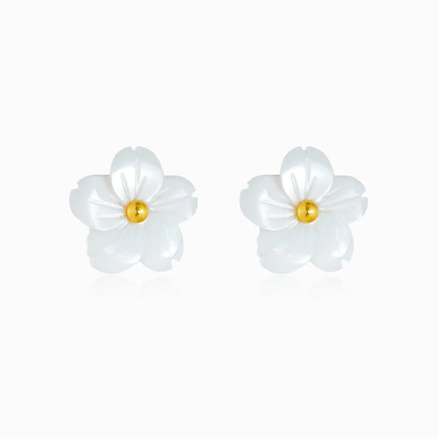 Boucles d'Oreilles Chic en Acier – Fleur 1