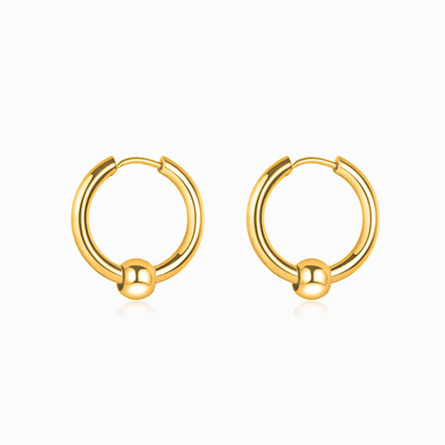Boucles d'Oreilles Créole Belle en Acier 1