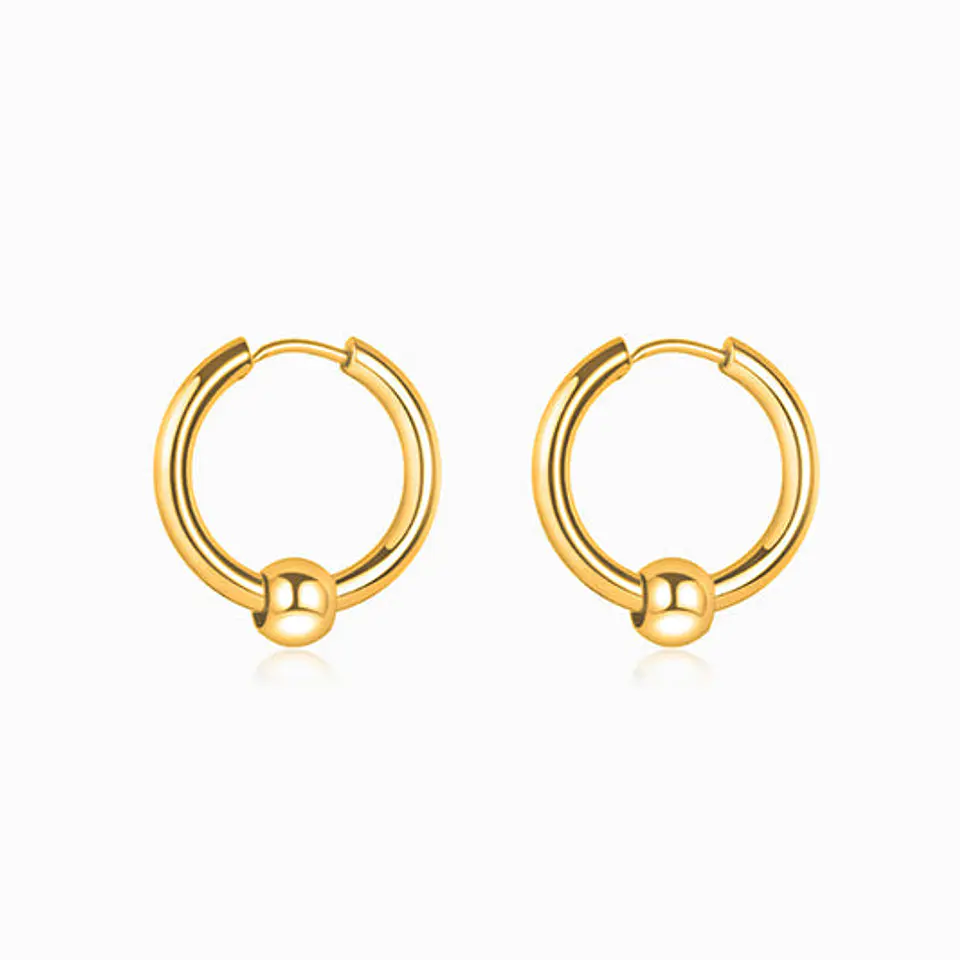 Boucles d'Oreilles Créole Belle en Acier 1