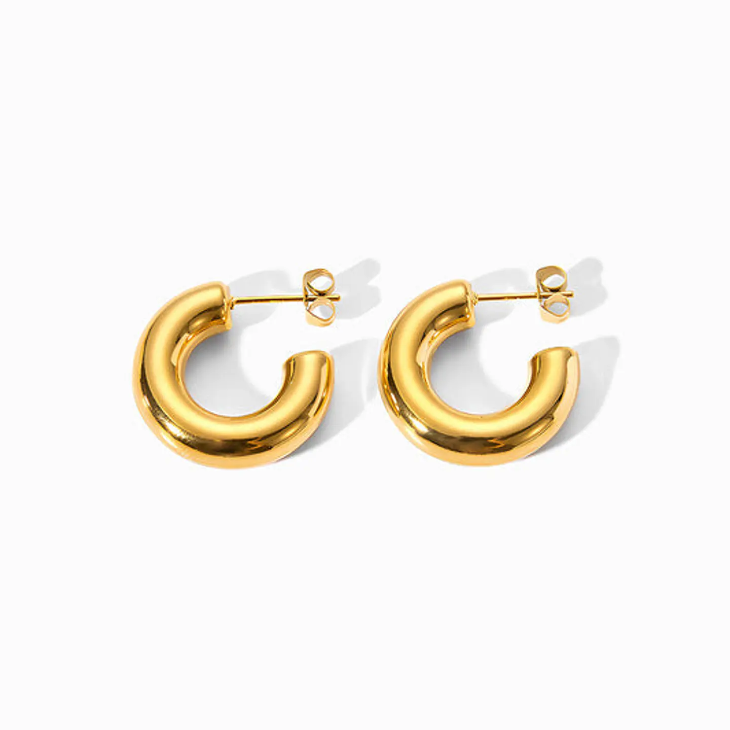 Boucles d'Oreilles Chic en Acier – Créole 1
