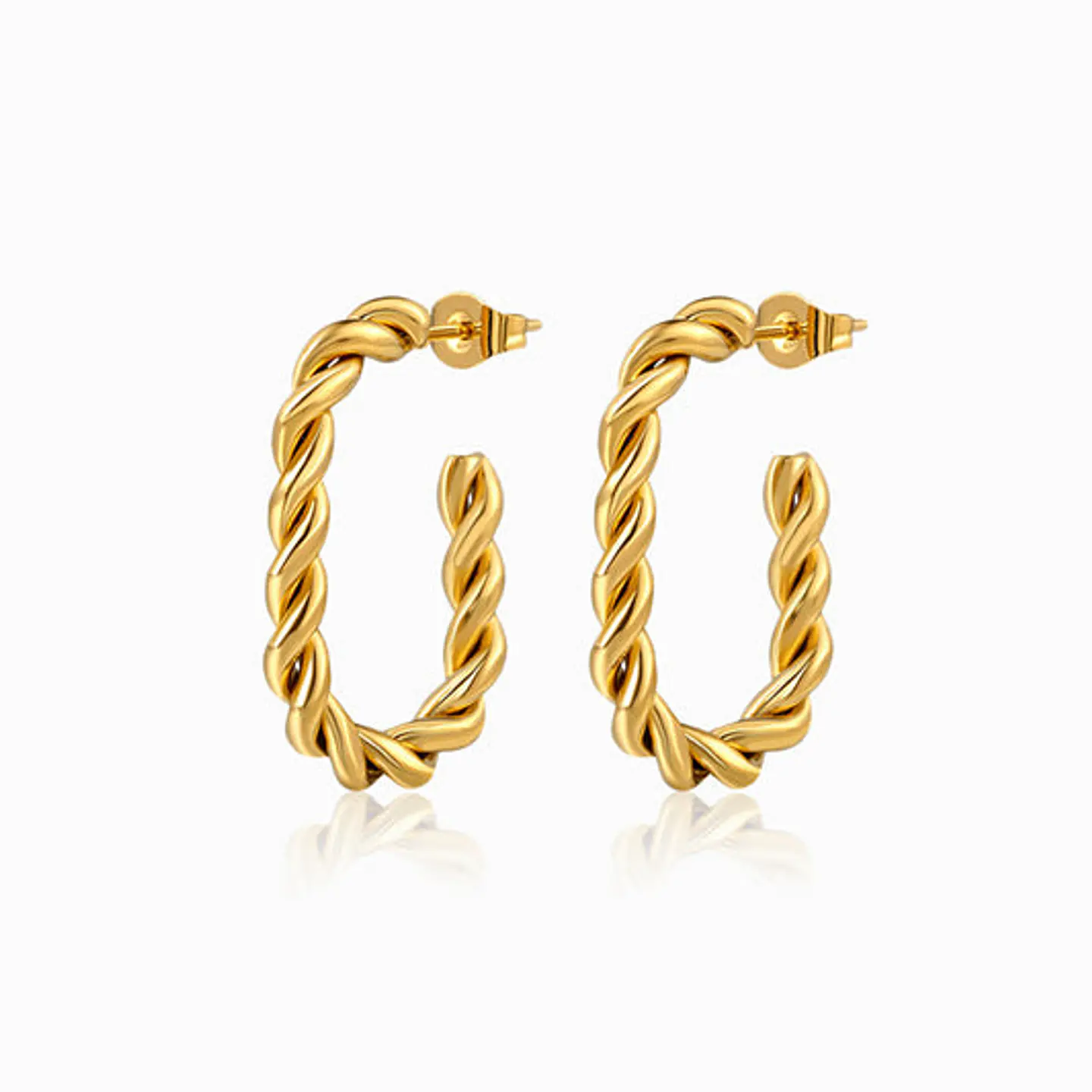 Boucles d'Oreilles Créole Juvénile en Acier 1