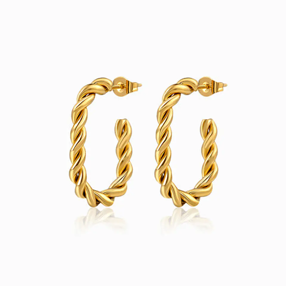 Boucles d'Oreilles Créole Juvénile en Acier 1