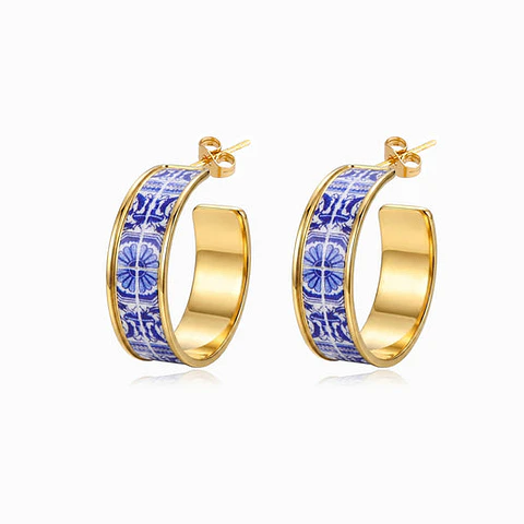 Boucles d'Oreilles Délicate en Acier – Créole