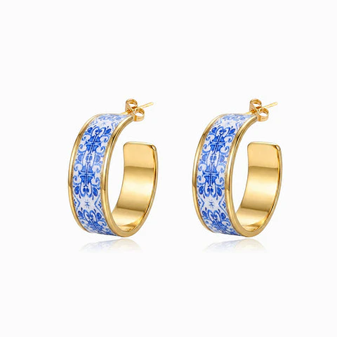 Boucles d'Oreilles Créole Fine en Acier