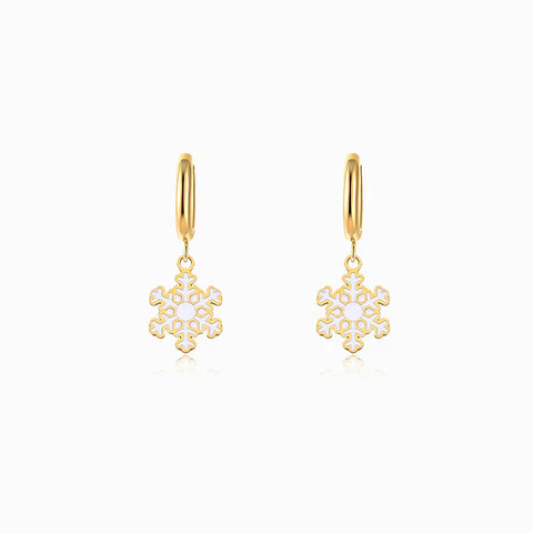 Boucles d'Oreilles Noël Belle en Acier
