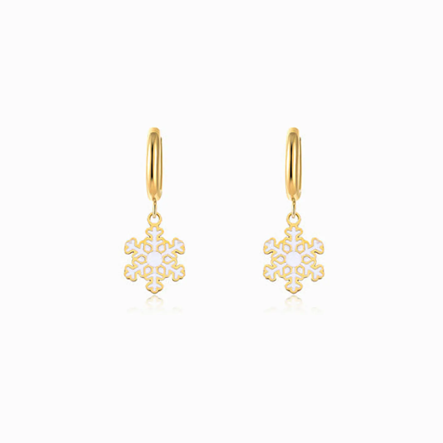 Boucles d'Oreilles Noël Belle en Acier 1