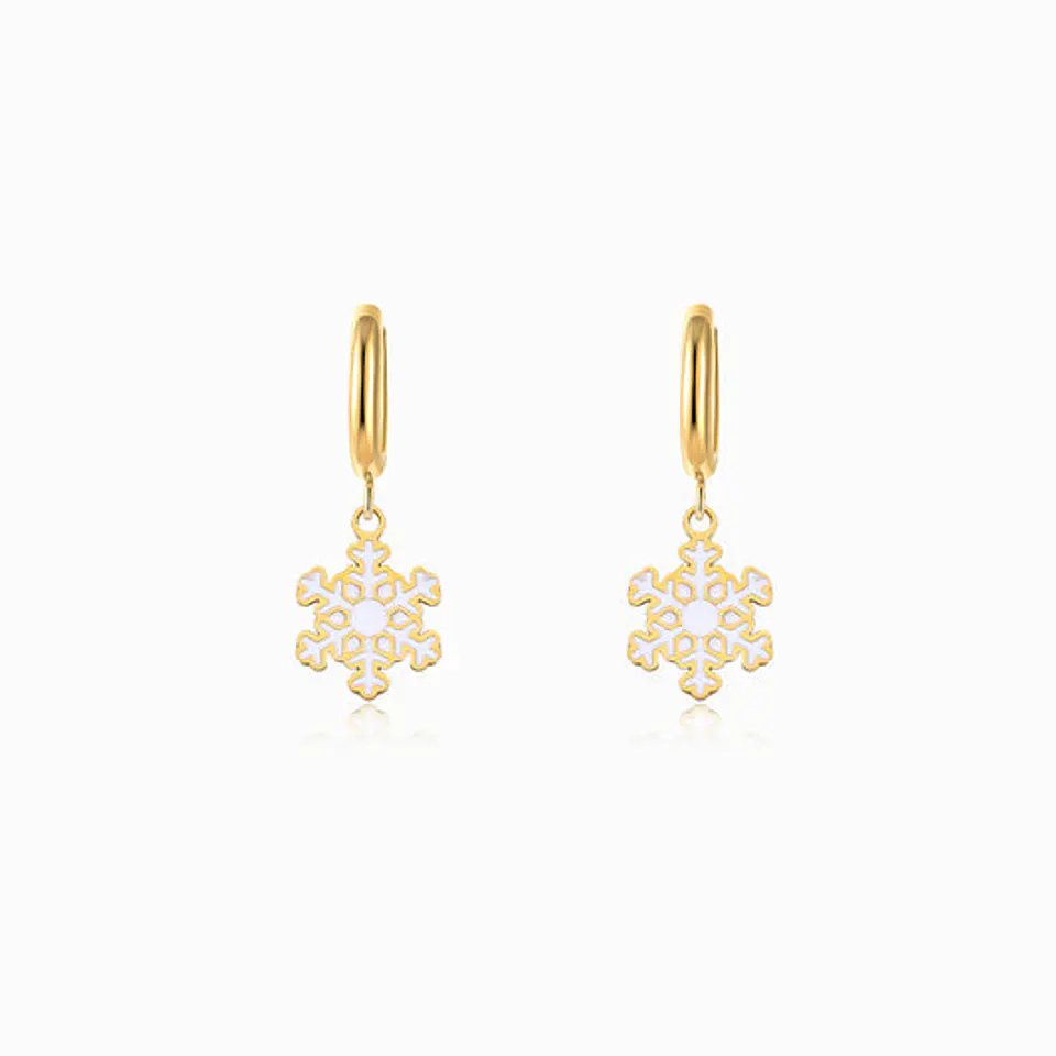 Boucles d'Oreilles Noël Belle en Acier 1