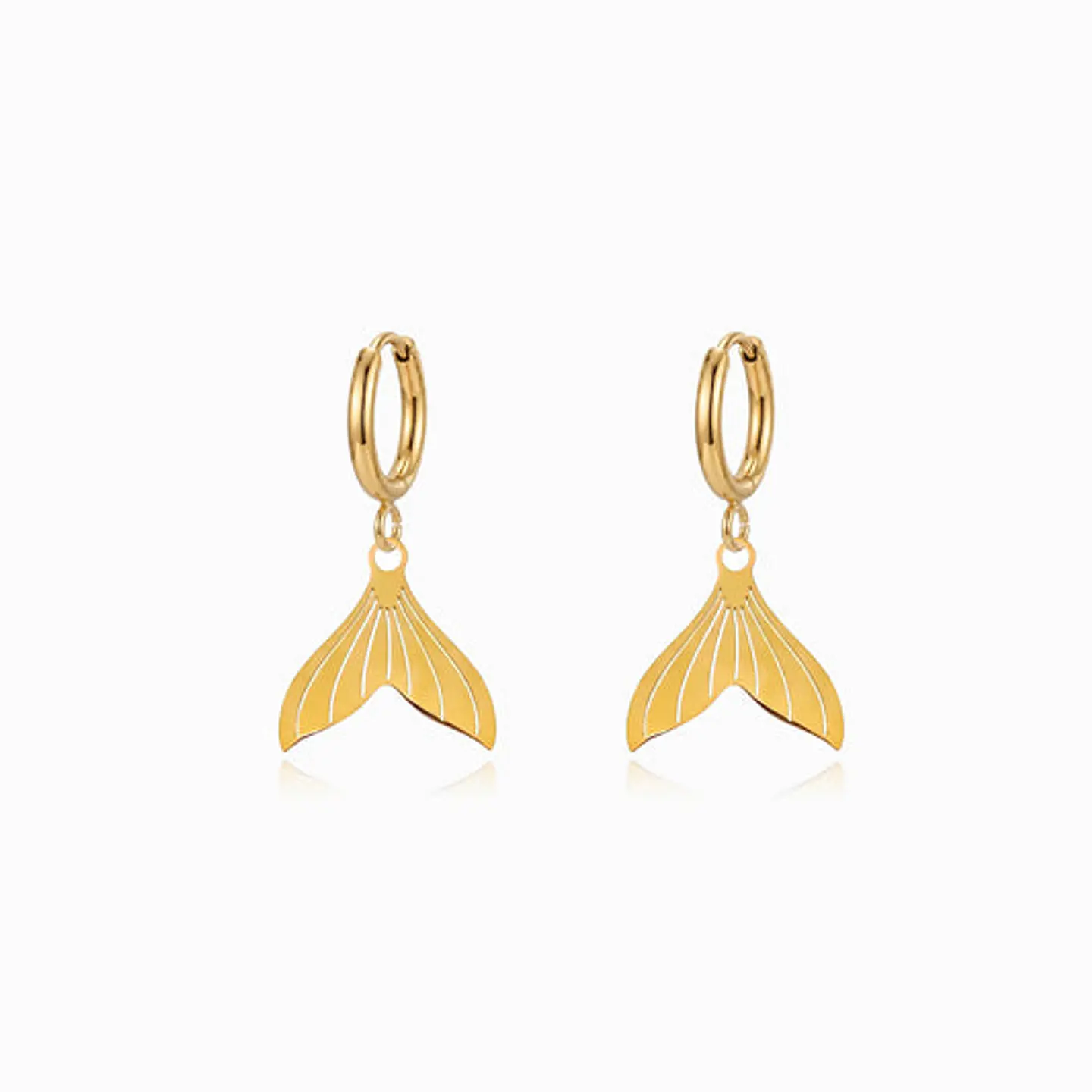 Boucles d'Oreilles Simple Juvénile en Acier 1