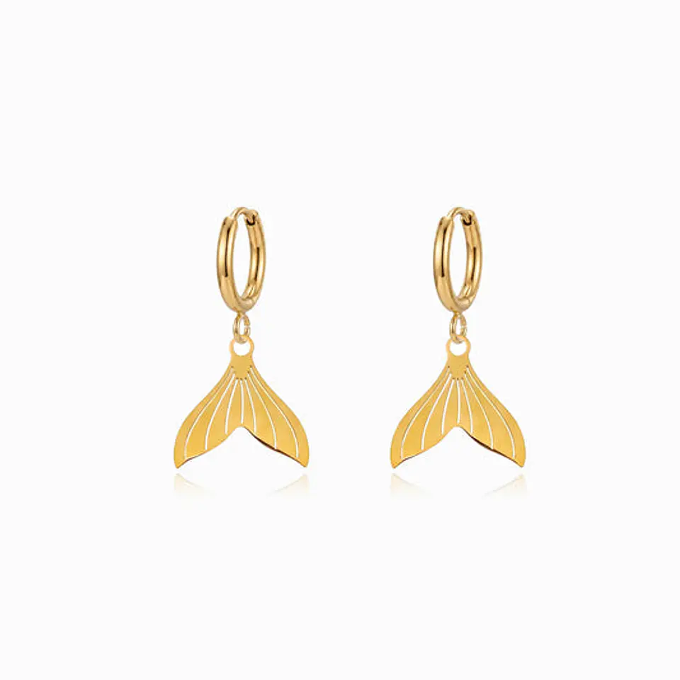 Boucles d'Oreilles Simple Juvénile en Acier 1