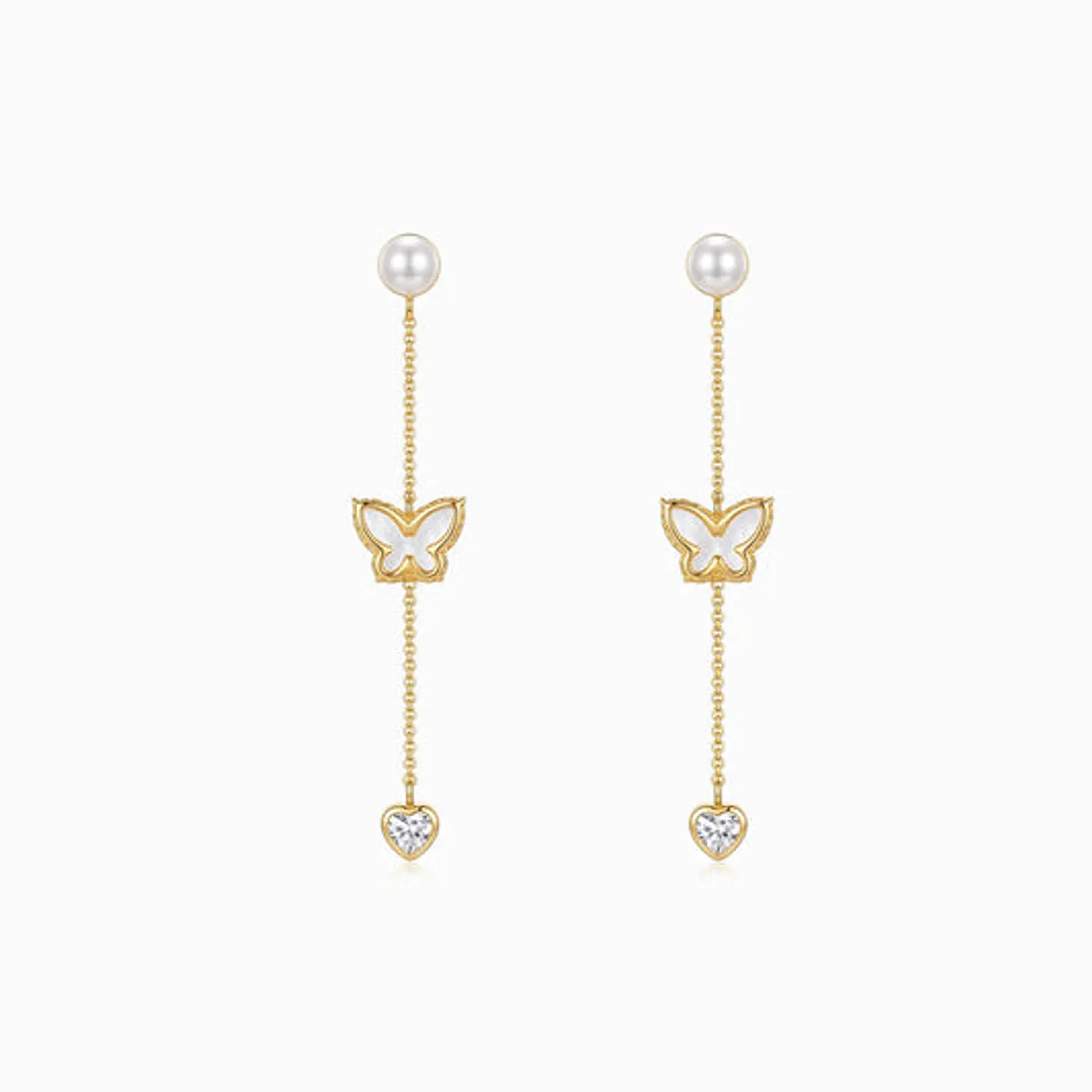 Boucles d'Oreilles Élégante Belle en Acier 1