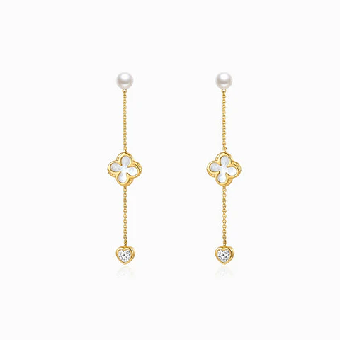 Boucles d'Oreilles Étincelante Élégante – Acier