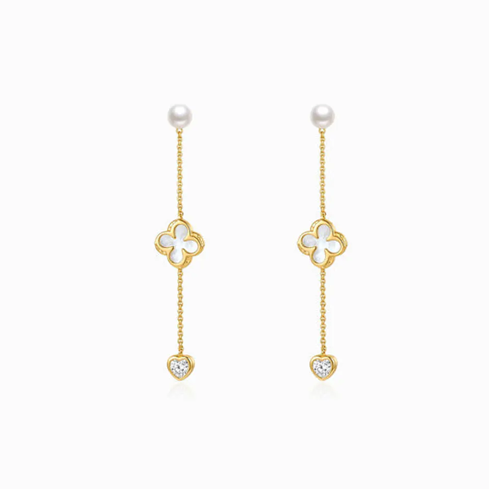 Boucles d'Oreilles Étincelante Élégante – Acier 1