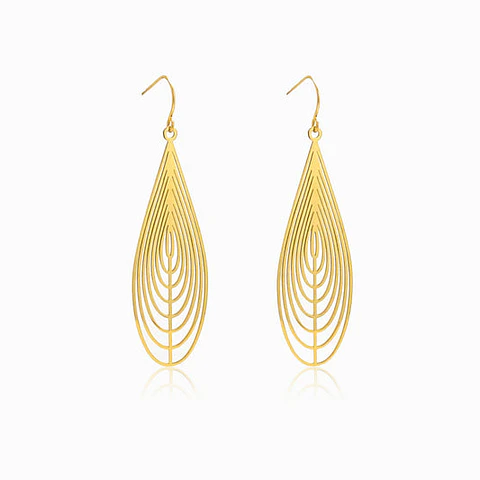 Boucles d'Oreilles Goutte Belle en Acier