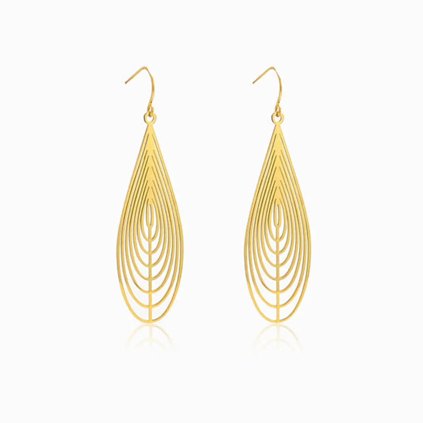 Boucles d'Oreilles Goutte Belle en Acier 1