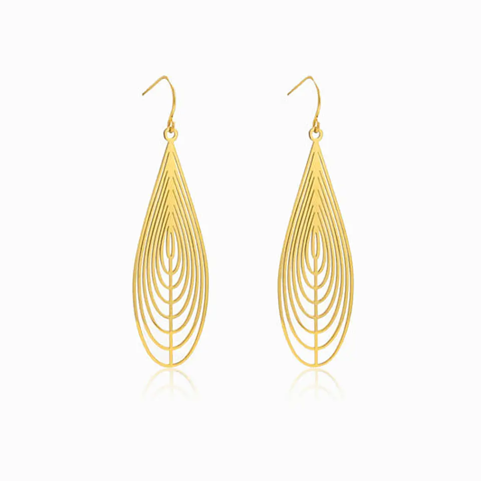 Boucles d'Oreilles Goutte Belle en Acier 1