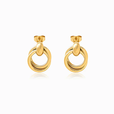 Boucles d'Oreilles Chic en Acier – Géométrique