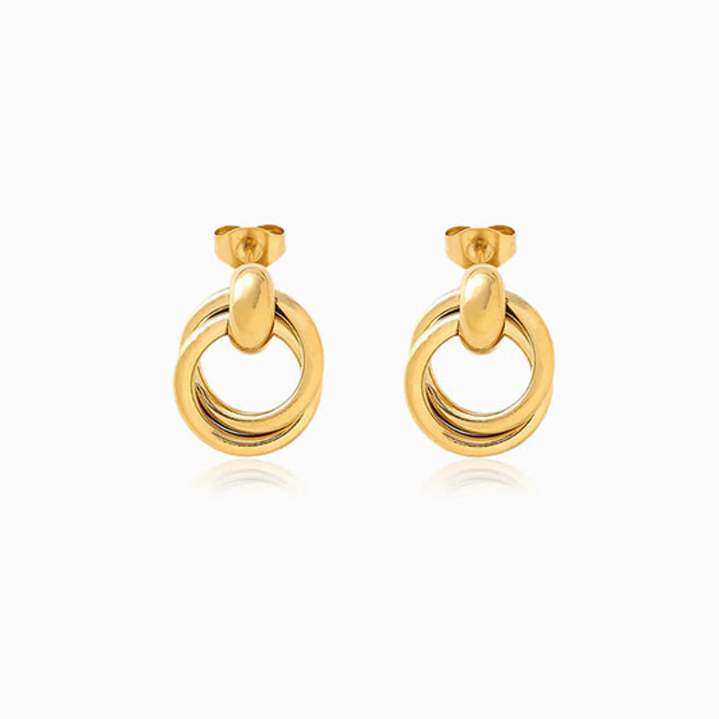 Boucles d'Oreilles Chic en Acier – Géométrique 1