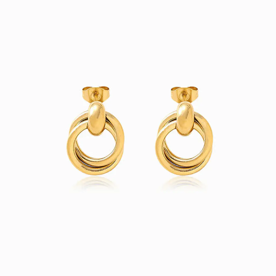 Boucles d'Oreilles Chic en Acier – Géométrique 1