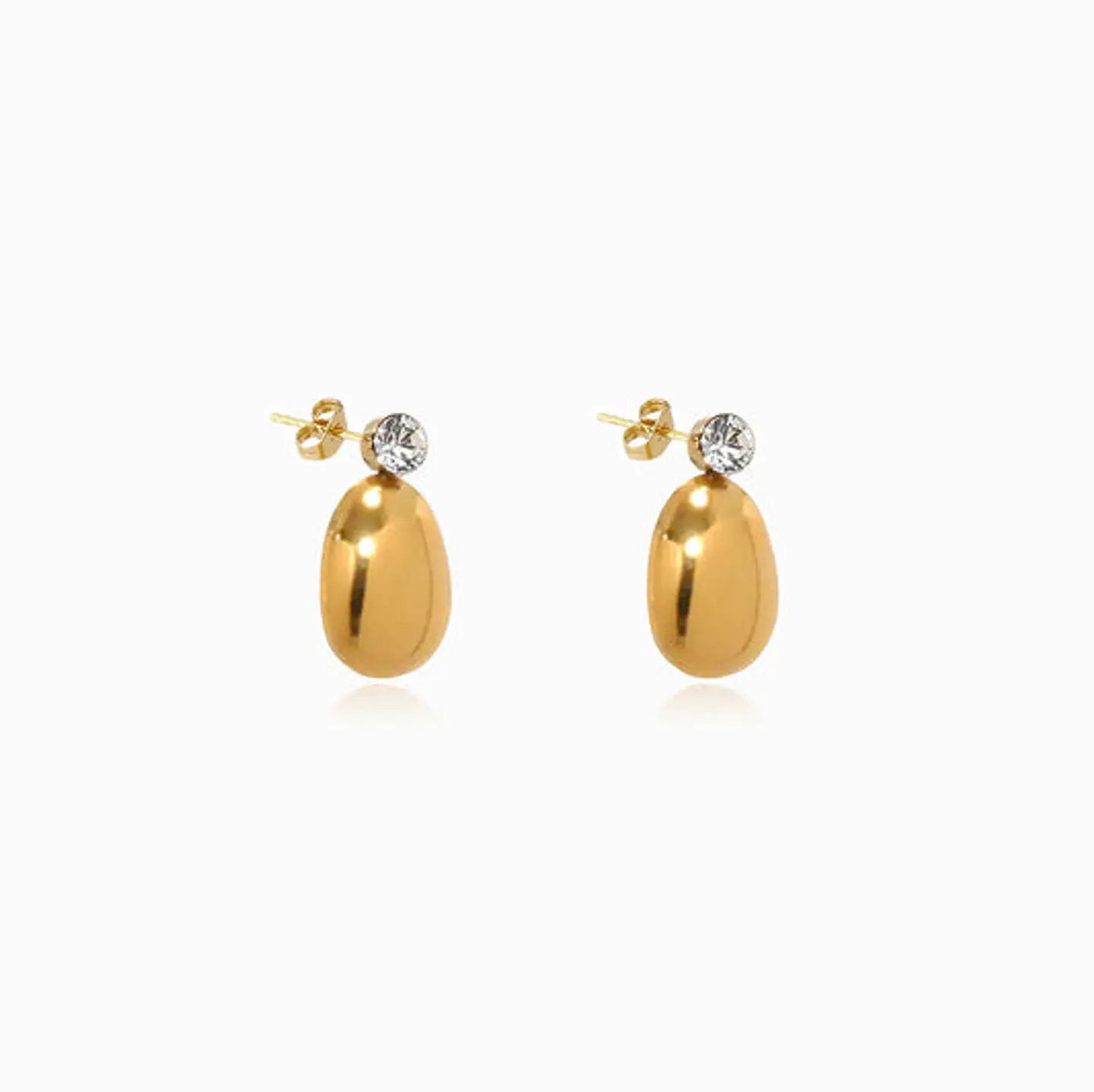 Boucles d'Oreilles Géométrique Juvénile en Acier 1
