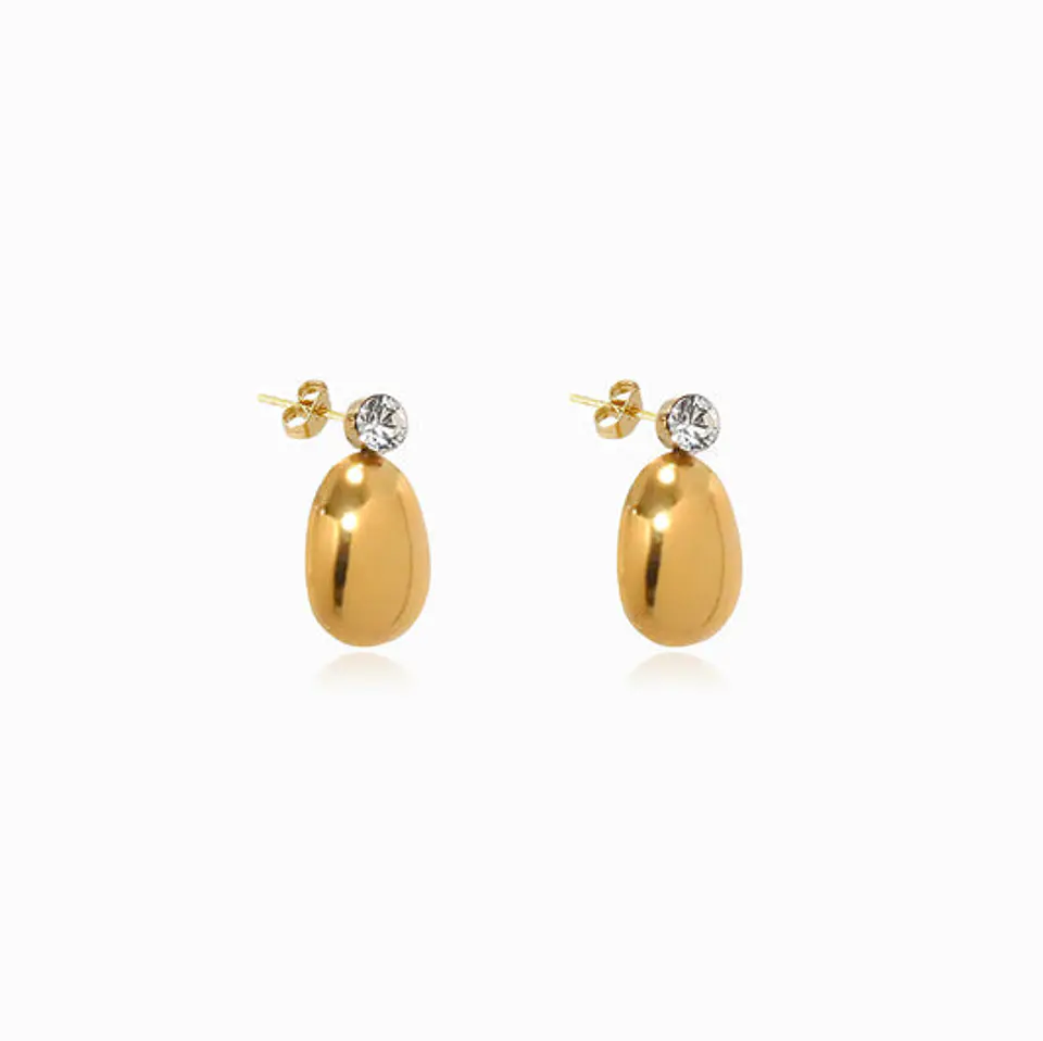 Boucles d'Oreilles Géométrique Juvénile en Acier 1