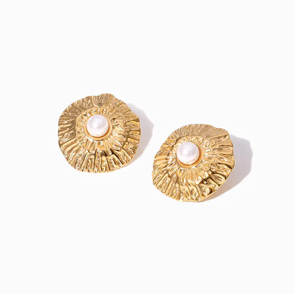 Boucles d'Oreilles Délicate en Acier – Géométrique 1