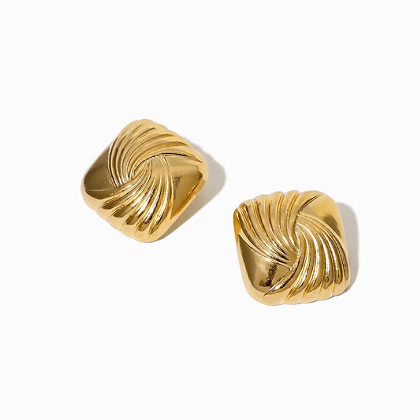 Boucles d'Oreilles Charmante en Acier – Géométrique 1