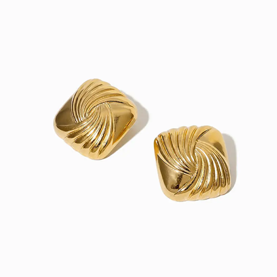 Boucles d'Oreilles Charmante en Acier – Géométrique 1