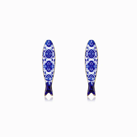 Boucles d'Oreilles Étincelante Sardine – Acier 21x5mm