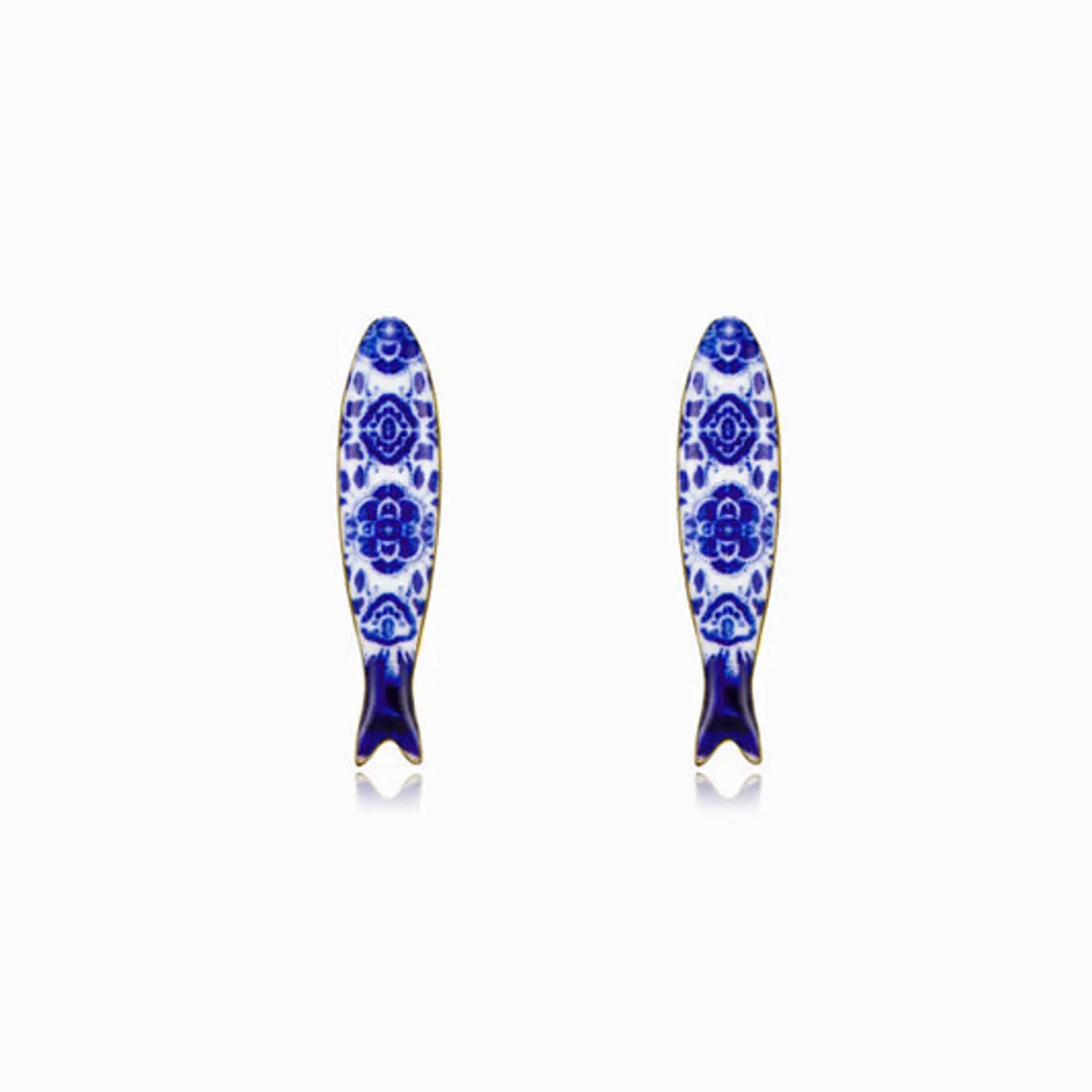 Boucles d'Oreilles Étincelante Sardine – Acier 21x5mm 1