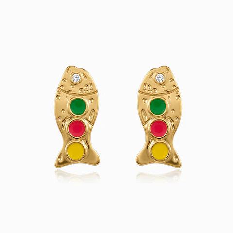 Boucles d'Oreilles Chic en Acier – Sardine
