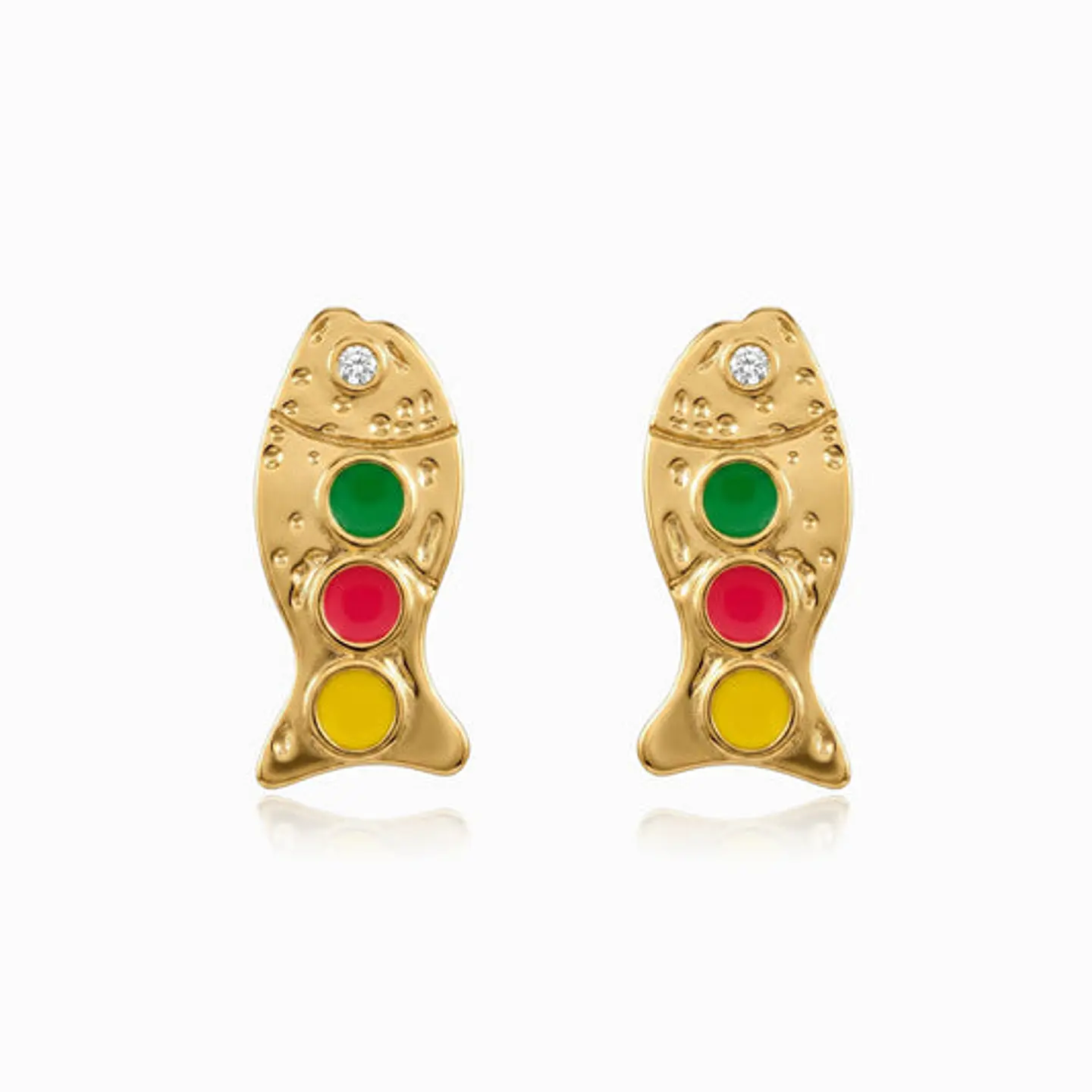 Boucles d'Oreilles Chic en Acier – Sardine 1