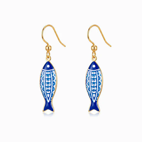 Boucles d'Oreilles Sardine Juvénile en Acier