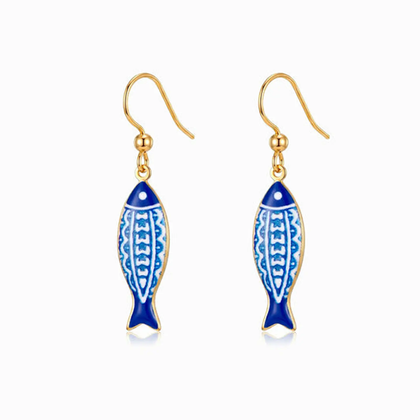 Boucles d'Oreilles Sardine Juvénile en Acier 1