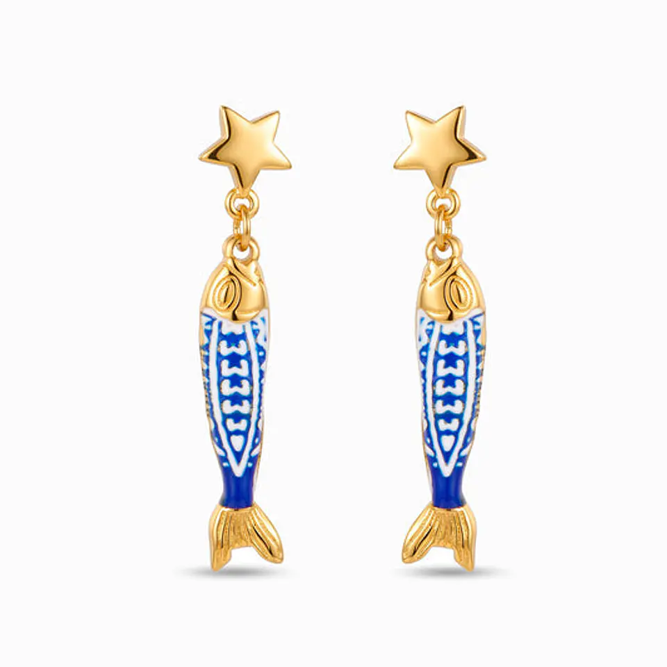 Boucles d'Oreilles Affirmée Sardine – Acier 1