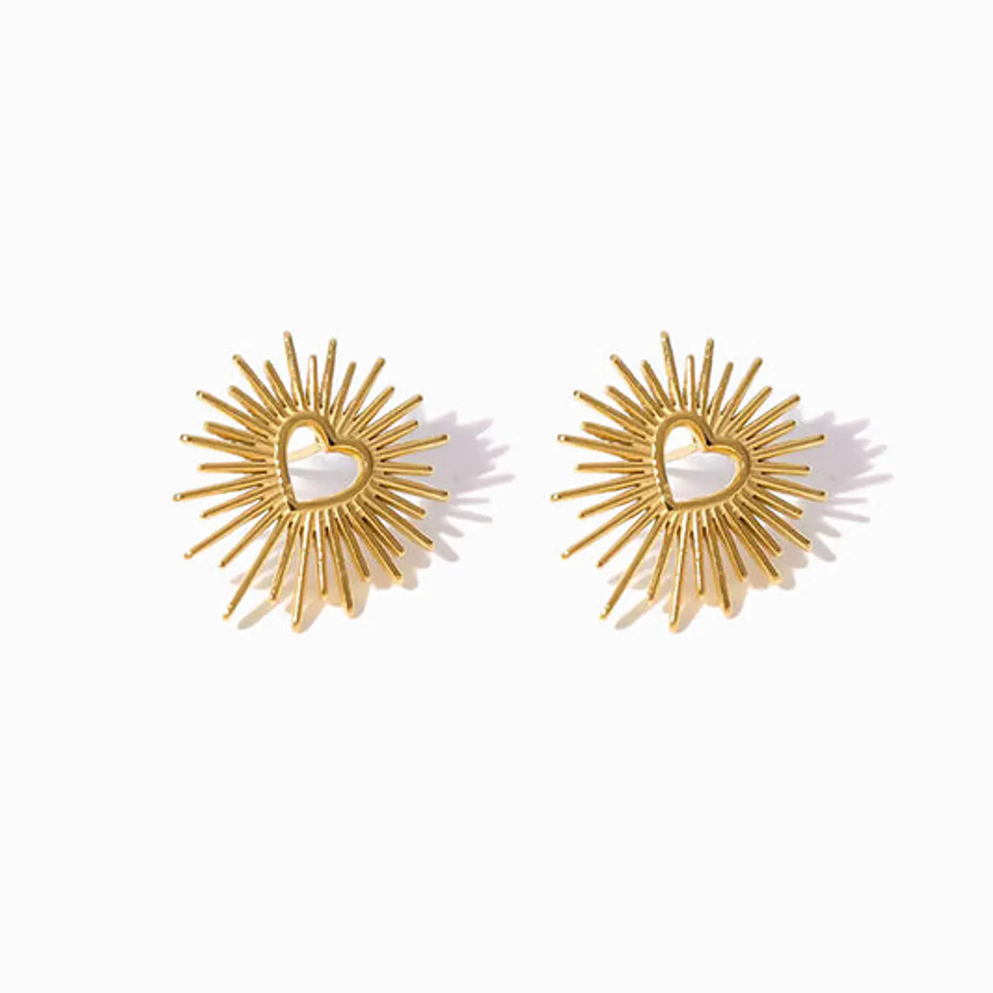 Boucles d'Oreilles Tendance en Acier, Élégante 1