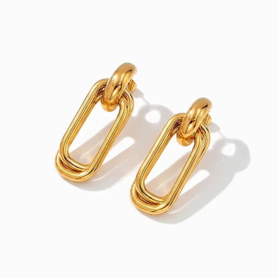 Boucles d'Oreilles Juvénile en Acier – Élégante 1