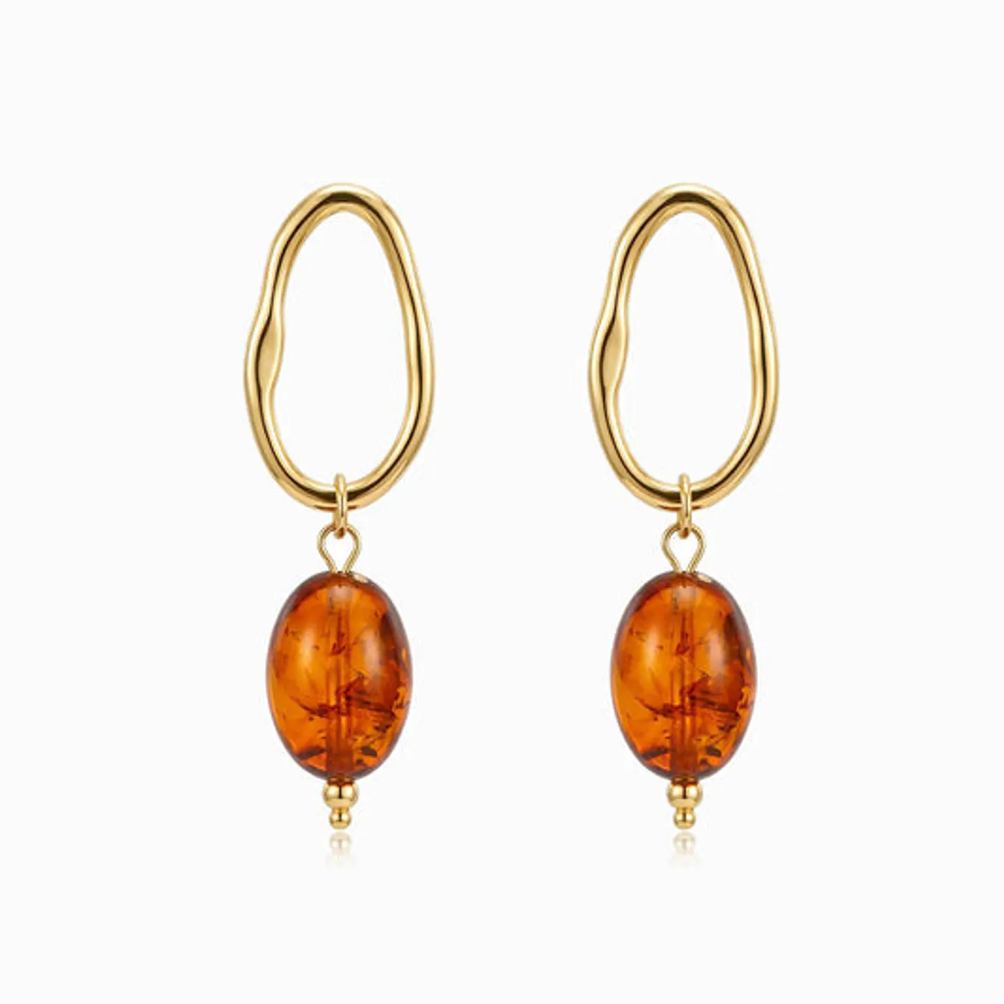 Boucles d'Oreilles Sophistiquée en Acier – Géométrique 1