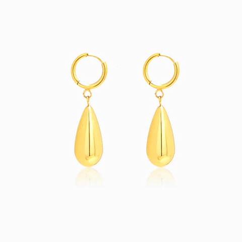 Boucles d'Oreilles Chic en Acier – Goutte