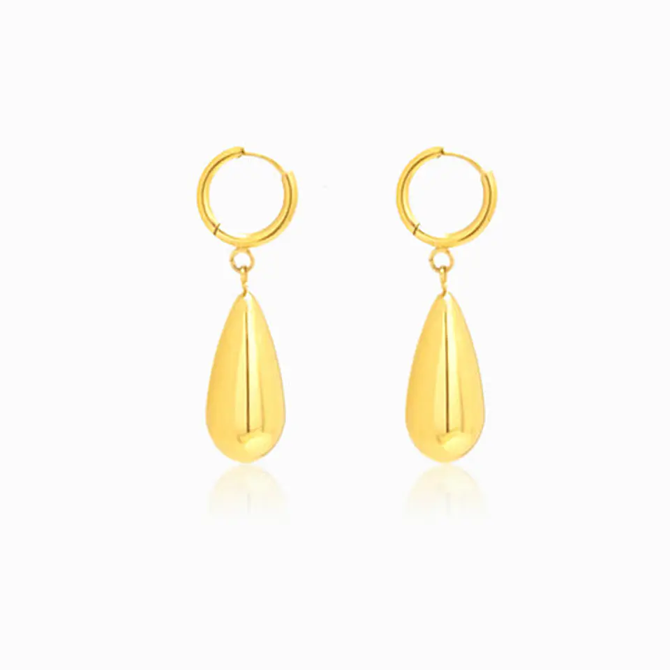 Boucles d'Oreilles Chic en Acier – Goutte 1